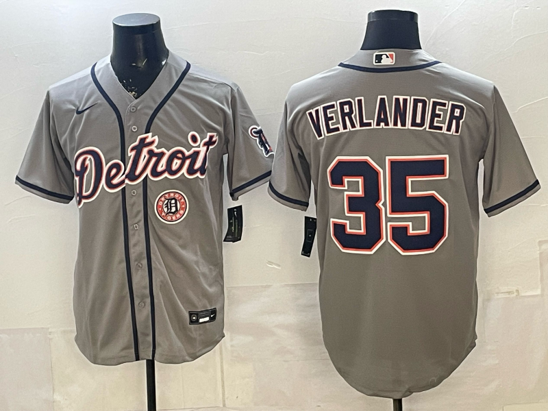 Men Detroit Tigers #35 Verlander white Game Nike MLB Jersey 2026008